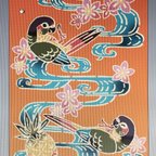 作品【受注生産】ウロコインコスムースフリースブランケット(オレンジ色)