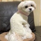 作品【受注生産】犬用 手作り ニット服