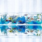 作品☆小さな水槽☆お魚さんハーバリウム②