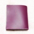 作品【１点物】本革！コンパクトなミニ財布＜濃いピンク＞