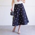 作品Polka dot A-line skirt ドットのAラインスカート（ブラック）38