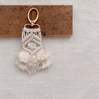 作品macrame bag charm