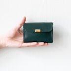 作品手のひらサイズのコンパクト財布/GREEN