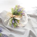 作品ラベンダーのハーフリース for Summer ~ with artificial flower ~
