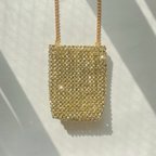作品beads bag S size  gold