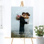 作品ウェルカムボード 結婚式 写真入りポスターパネル印刷　#28