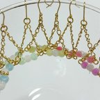 作品キャンディーのトライアングルピアス＊カシス＊