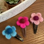 作品可愛いお花フェルト🌼パッチンピンお花🌼ハンドメイド3個セット定形外送料込み✨