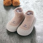 作品クマさん　ブラウン　ベビーシューズ　赤ちゃん靴　滑り防止　柔らか仕様　6か月～12か月　１才～2才