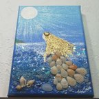 作品風水天然石開運画＊人魚の願い～ついに陸へ～願望成就　結婚　金運　成功　出会い円満