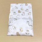 作品【フタ、ポケット付き】猫のポケットティッシュケース