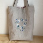 作品スズラン刺繍バッグ　オーダー品