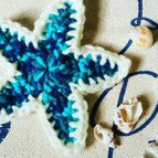 作品【acrylic washer】starfish/bluemix-WT