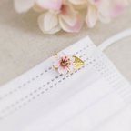 作品桜のマスクチャーム mini -花の宴-　∗つまみ細工∗