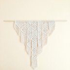 作品 macrame wall hanging-triangle-