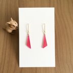 作品【pink】フーシャピンクカルセドニー ピアス/イヤリング