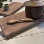 作品 wood plate＊ カフェトレー　木製 ポットマット 鍋敷き　グラタン皿受け