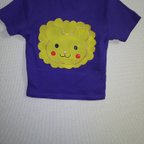 作品2300円→1800円→1500円手描きTシャツ バイオレットパープル100