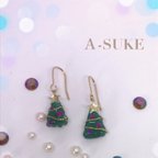 作品🎄ツリー揺れるピアス