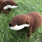 作品【 PATTERN / 編み図】Oscar the Otter amigurumi / かわうそのオスカー　あみぐるみ