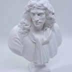 作品石膏像　デッサン　モリエール　ホワイト　インテリア　彫刻　置物　レジン