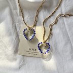 作品Point heart design chain necklace