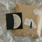 作品【手描き】月のメッセージカード The moon gift tool