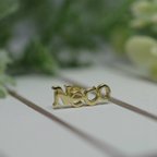 作品Neco pierced earrings (K14 plating)　-lb4×Necology-