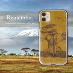 作品【ほぼ全機種対応】smartphone case Elephant　"Remember" series