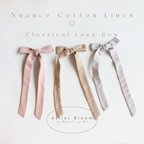 作品Nuance Cotton Linen Classical long bow