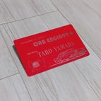 作品L100-Red-10 名刺カードサイズアルミプレート（10枚）