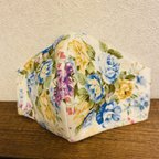 作品花柄 マスク ハンドメイド