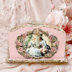 作品マリーアントワネット★ロココの恋人★ ペン立て  小物入れ  デコパージュ   ヴィクトリアン Shabby chic Marie Antoinette Pen Holder