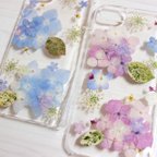 作品紫陽花の押し花ケース