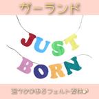 作品送料込み【 JUST BORN 】 ガーランド フェルト ハンドメイド