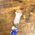 作品animal glass pen（かわうそ）