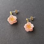 作品【一粒桜　八重咲き】ピアス　イヤリング　春の装いに　入学式　着物　和装