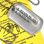 作品名言 DOGTAG ドッグタグ 武士に二言なし/約束は約束だ DP-064 USA 新品