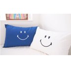 作品SMILE YES/NO PILLOW CASE<NAVY>