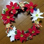 作品展示品★クリスマスリース(約25cm)②