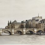 作品《Pont Neuf》原画　手描き