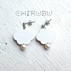 作品☁︎雲間にキラリ✨ピアス(イヤリング)