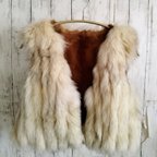 作品¶ new antique fur ¶ ブルーフォックス/パステルミンクリバーシブルジレ