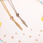 作品スワロフスキーが上品★シンプルネックレス