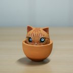 作品おちょこっ巣・茶トラ猫