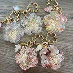 作品シャカシャカキーホルダー　桜×リバティ