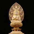 作品大日如来坐像  木彫仏像   仏教美術品  供養品   仏教工芸品    無病息災
