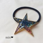 作品【受注製作】星空グラデーション☆キラキラヘアゴム