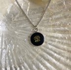 作品ﾌﾞﾗｯｸﾛｰｽﾞ necklace