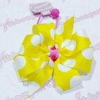 作品pinwheel hairbow(yellowdot)